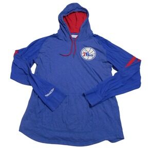 Mitchell Ness Kids Philadelphia 76ers Hoodie Lightweight Pullover Size XL